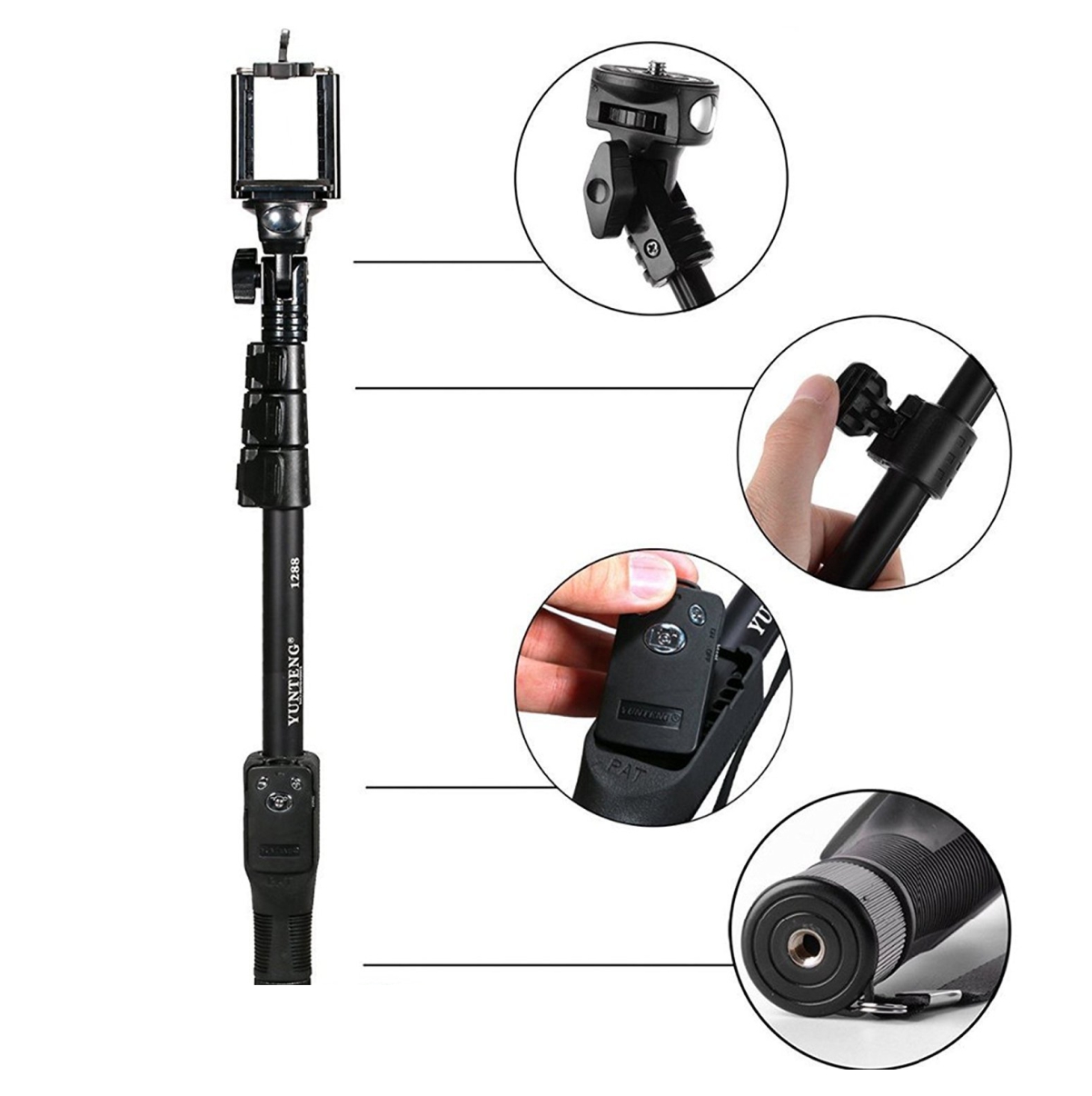 Miniatura 6 de Palo Monopod Selfie para Cel YT1288